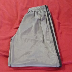 Kids' Gray Joggers with Black Stripe